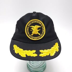 NRA Eagle‎ Patch National Rifle Association Trucker Hat Cap Snap Black USA READ